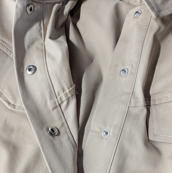 NWT ZARA Gabardine Jumpsuit Trench Camel Sand Beige Size Small - Picture 9 of 16